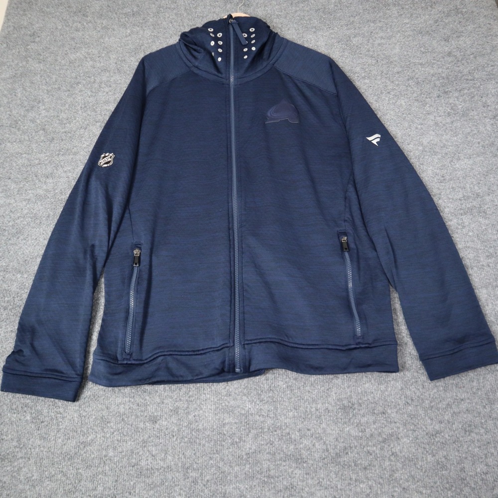 Colorado Avalanche Fanatics Authentic Pro Road Tech‎ Full-Zip Jacket Mens XL